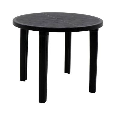 Imagem de Mesa Tramontina Cassino 90 cm em Polipropileno Preto