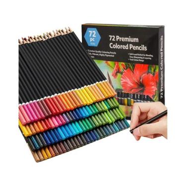 Imagem de Conjunto De Lápis De Cor Profissionais Não Tóxicos Com 180 Cores Para 