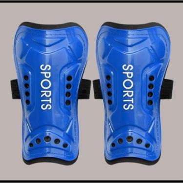 Imagem de Caneleira Para Futebol Proteção da Canela Com Presilha Sport Leve Sem Tornozeleira Adulto Juvenil-Unissex