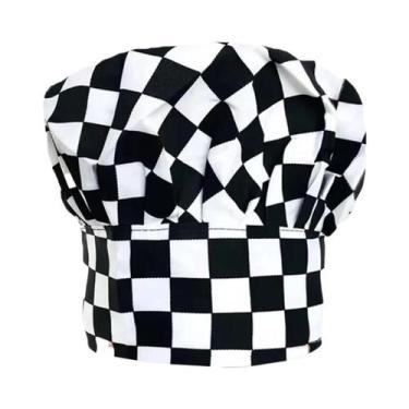 Imagem de Chapéu De Chef Branco Masculino Para Cozinha, Boné De Trabalho Para Ga