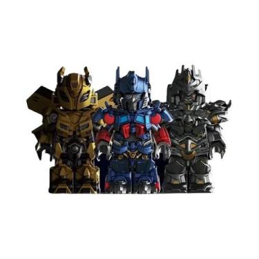 Imagem de Blocos De Montagem De Robô Transformável Mini Optimus Prime MOC Figura