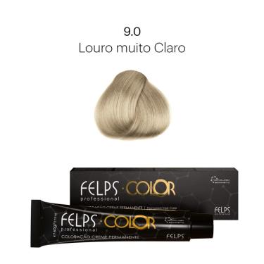 Imagem de Coloração Profissional  Felps Color Louro Muito Claro 9.0 (Base) - 60g