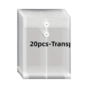 Imagem de Envelopes Plásticos Super Grossos Tamanho A4 20 Unidades Com Fecho De 