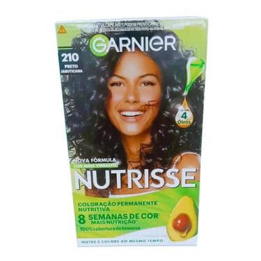 Imagem de Coloração Nutrisse Café Azulado 210 Preto Azulado Garnier