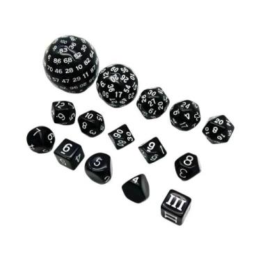 Imagem de Conjunto De Dados Poliédricos De 15 Peças, Acessórios Para Jogos De Ta