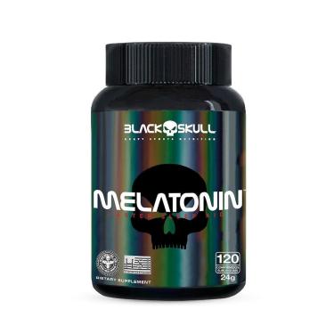 Imagem de Melatonina Sublingual Black Skull 120 Tabletes-Unissex