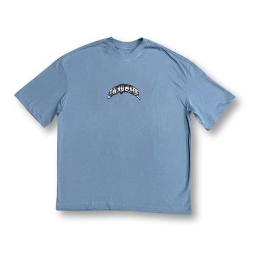Imagem de Camiseta Oversized Trip Side Anjo Capuz Azul-Masculino