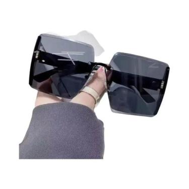Imagem de Óculos de Sol Sem Armação com Lentes Degradê - Estilo Moderno e Sofist
