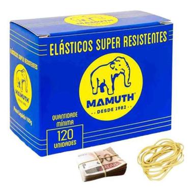 Imagem de Elástico Dinheiro Liga Borracha Natural Resistentes 120 Un