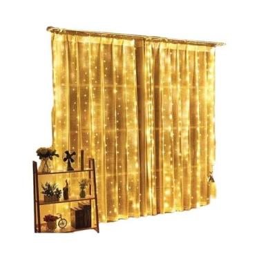 Imagem de Luzes De Cordão LED 600/300 Para Cortinas De Janela, Casamentos, Festa