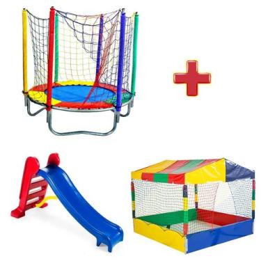 Imagem de Pula Pula 1,40m + Piscina De Bolinhas 1,50m + Escorrega M - Rotoplay B