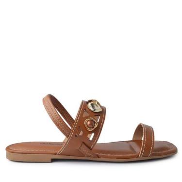 Imagem de Sandália Rasteira Dakota Feminina Y9616, 37, Marrom