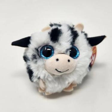 Imagem de Pelúcia TY Puff Redonda Bichinho Fofo Apertar Olhos Glitter, Moophy