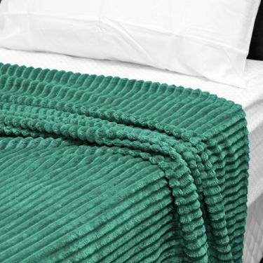 Imagem de Cobertor Manta Canelada da Corttex Casal Macia 1,8x2m pro Inverno, Ver