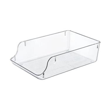 Imagem de Organizador De Latas Transparente G Despensa Geladeira Refrigerantes Cervejas