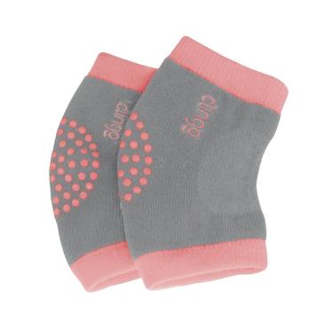 Imagem de Joelheira Antiderrapante Rosa-cinza Para Bebê – Conforto E Segurança