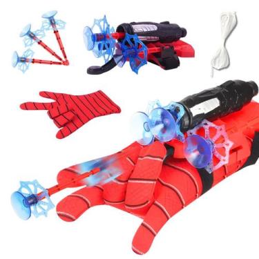 Imagem de Luvas Teias Homem Aranha Lança Dardos Para Crianças - Art Brink