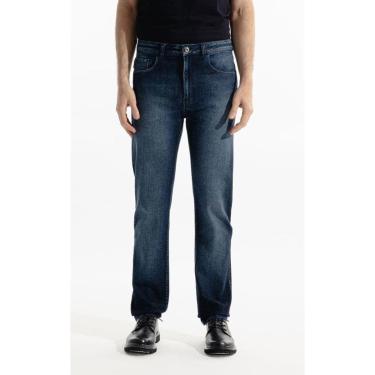 Imagem de Calça Ellus Dark Indigo Elastic Straight Masculina-Masculino