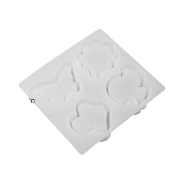 Imagem de Molde De Silicone Com 4 Furos Para DIY: Jarra De Cimento, Gesso, Vela 