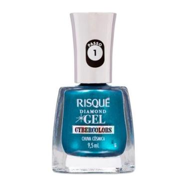 Imagem de Esmalte Risqué Diamond Gel Cybercolors Chuva Cósmica 9ml