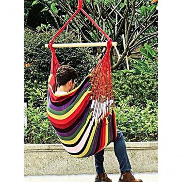 Imagem de Cadeira Rede Balanço De Teto Suspensa Várias Cores Cor:Azul Royal