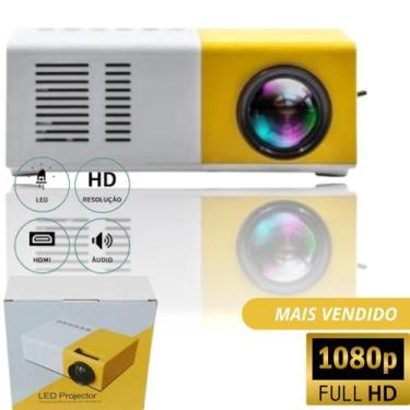 Imagem de Mini Projetor Portátil Led 1080p 400 600 Lúmens Yg300 Lcd - AL