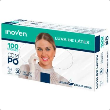 Imagem de Luva Látex Com Pó Tamanho P Inoven Caixa Com 100 Unidades