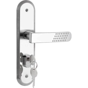 Imagem de Fechadura Externa, Espelho em aço Inox, Modelo 1801/21, Stam