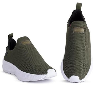 Imagem de Tênis Masculino Academia Calce Fácil Sem Cadarço Slip On Esportivo Leve e Confortável-U...