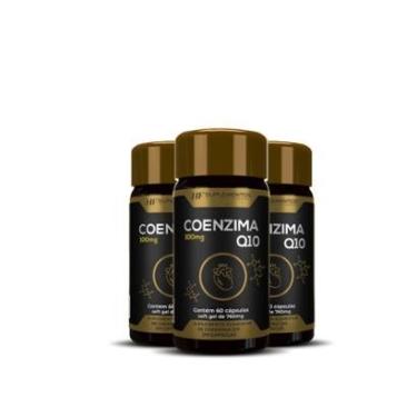 Imagem de 3X COENZIMA Q10 100MG 60CAPS HF SUPLEMENTOS-Unissex