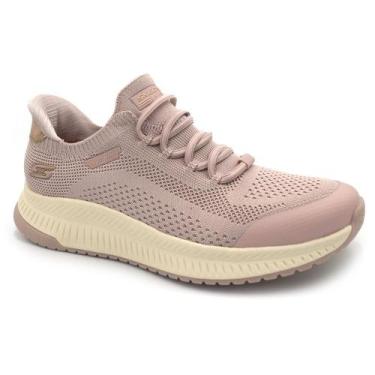 Imagem de Tênis Feminino Skechers Bobs Squad 4, Rosa, 38