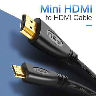 Imagem de Cabo Mini HDMI x HDMI Versão 1.4 3D 4K - FSU, 1 metro