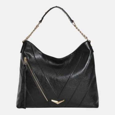 Imagem de Bolsa Hobo Via Marte Grande Preta, Preto, UN