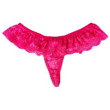 Imagem de Calcinha Renda e Tule Transparente Lingerie Te Quero Sexy - Hot Flower