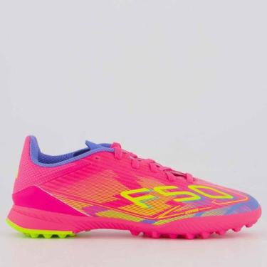 Imagem de Chuteira Adidas F50 League Society Juvenil Rosa, 27
