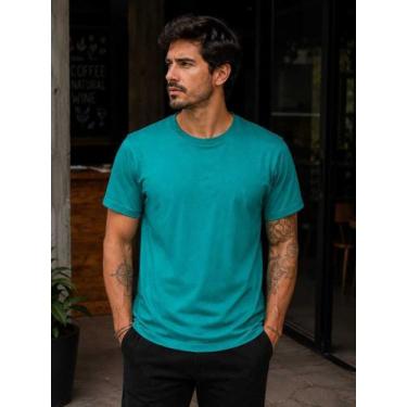 Imagem de Camiseta Básica Regular Fit Verde Veep Verde XG, Verde, M