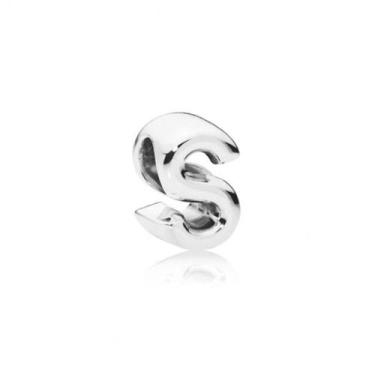 Imagem de Berloque LETRA S em Prata S925 para pulseiras modelo Pandora ou Vivara