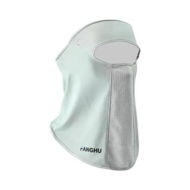 Imagem de Máscara Facial Esportiva De Verão Anti-UV Em Seda Gelada Com Proteção 