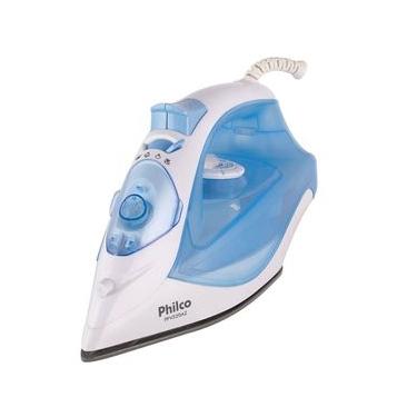 Imagem de Ferro a Seco e a Vapor Philco PFV320AZ Base Cerâmica Azul 240ML 220V