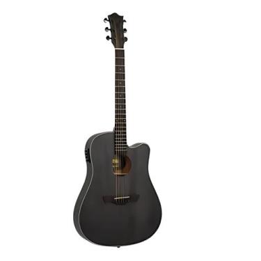 Imagem de Violão FolkSlim Cuteway EQ Aço T/ Okoume B/S Oloume OP TBW-400 BK - Ta