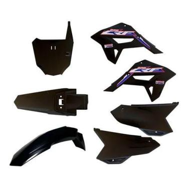 Imagem de Kit de plastico amx crf230 f21 08/19 c/ number,  VERMELHO(TOTAL RED)