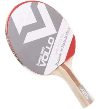 Imagem de Raquete tenis de mesa ping pong vollo energy 1000 3 estrelas, Vermelho