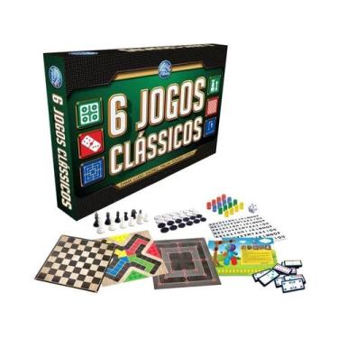 Imagem de Jogo 6 Jogos Clássicos Tabuleiro - Pais & Fillhos