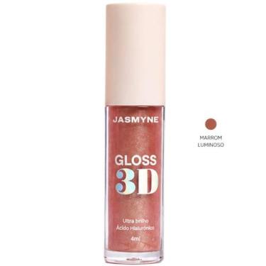 Imagem de Gloss Labial 3D Jasmyne Ultra Brilho 4ml Ref.: J0133, Marrom Luminoso