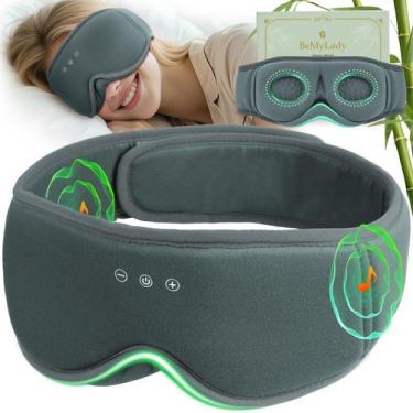 Imagem de Máscara de Dormir BeMyLady Bluetooth 5.4 Sem Fio Cinza