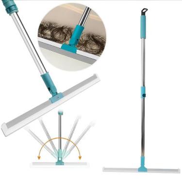Imagem de Rodo De Silicone 2 Em 1 Multiuso Com Cabo Extensor 180 Vassoura Mágica