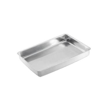 Imagem de Tabuleiro para Bolo Alto N4 de Alumínio 38cm Fundo Reto Continental