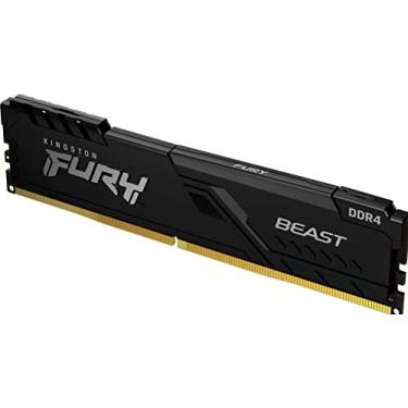 Imagem de KF432C16BB/32 - Memória de 32GB DIMM DDR4 3200Mhz FURY Beast 1,35V 2Rx8 288 pinos para desktop/gamers, preto