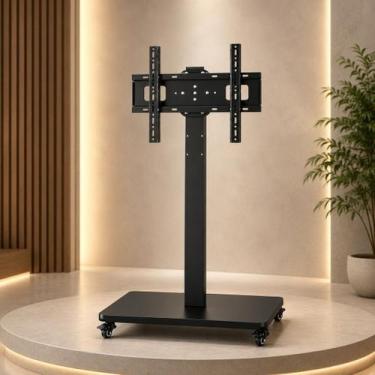 Imagem de Pedestal Móvel para TV 32 a 60 Polegadas com Rodízios Giro 90 Graus VE