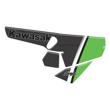 Imagem de Adesivo Protetor Kawasaki Escapamento Resinado Material 3 M